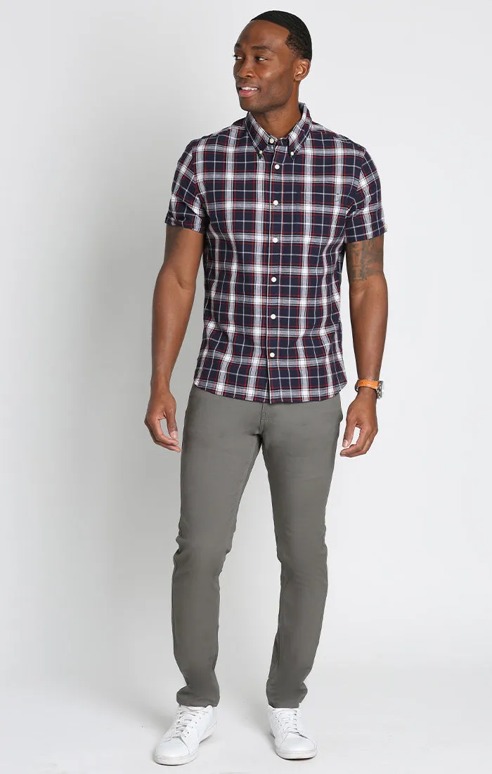 Plaid Madras Short Sleeve Shirt