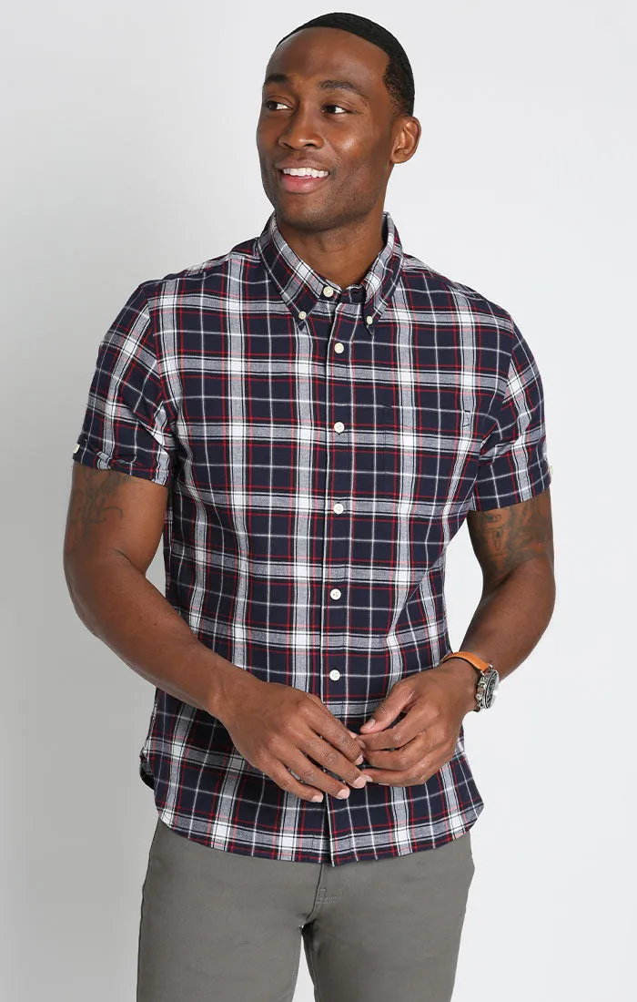 Plaid Madras Short Sleeve Shirt