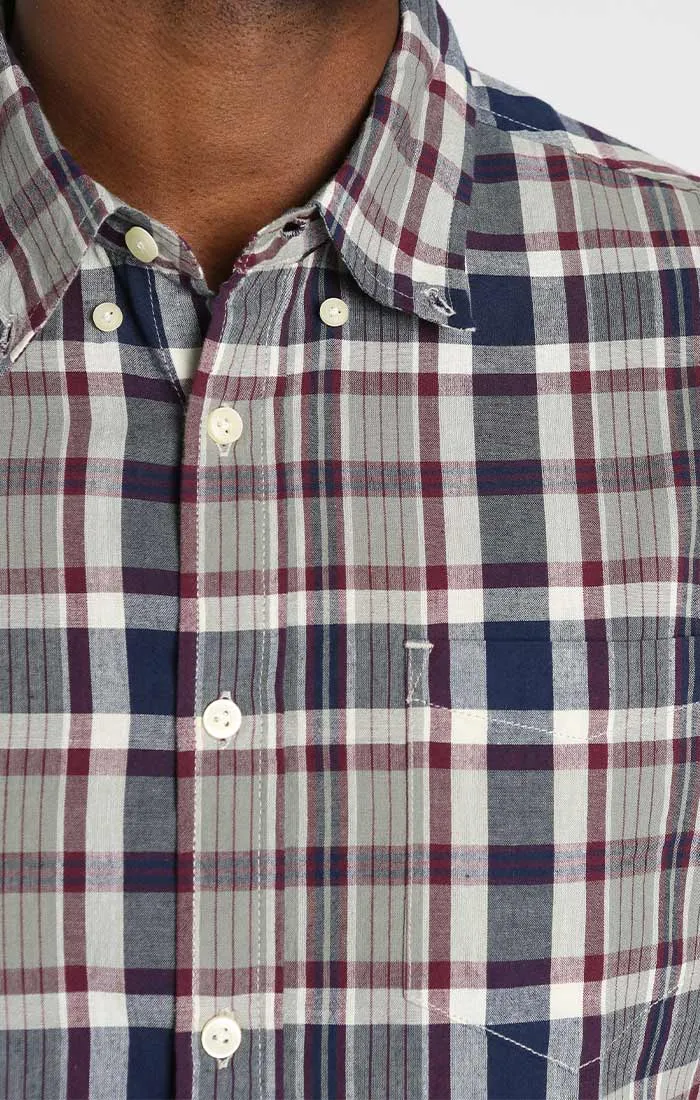 Plaid Madras Short Sleeve Shirt