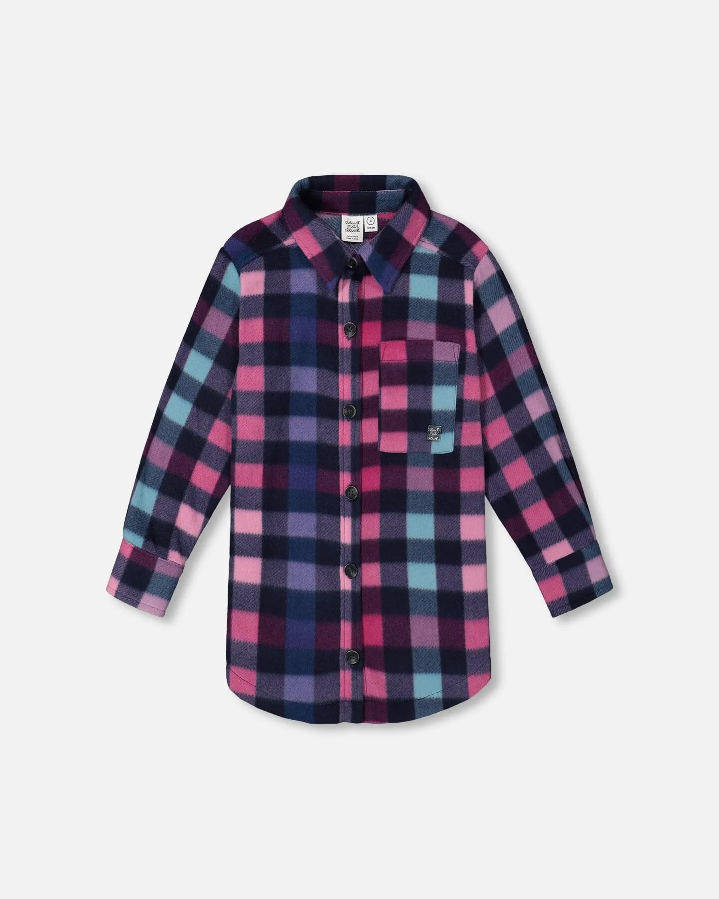 Plaid Shirt w/ Pocket/Deux par Deux