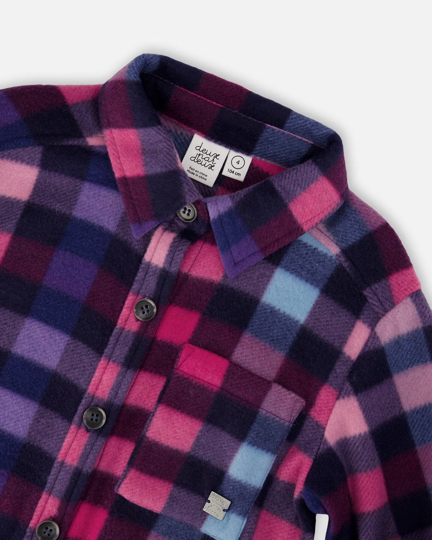 Plaid Shirt w/ Pocket/Deux par Deux