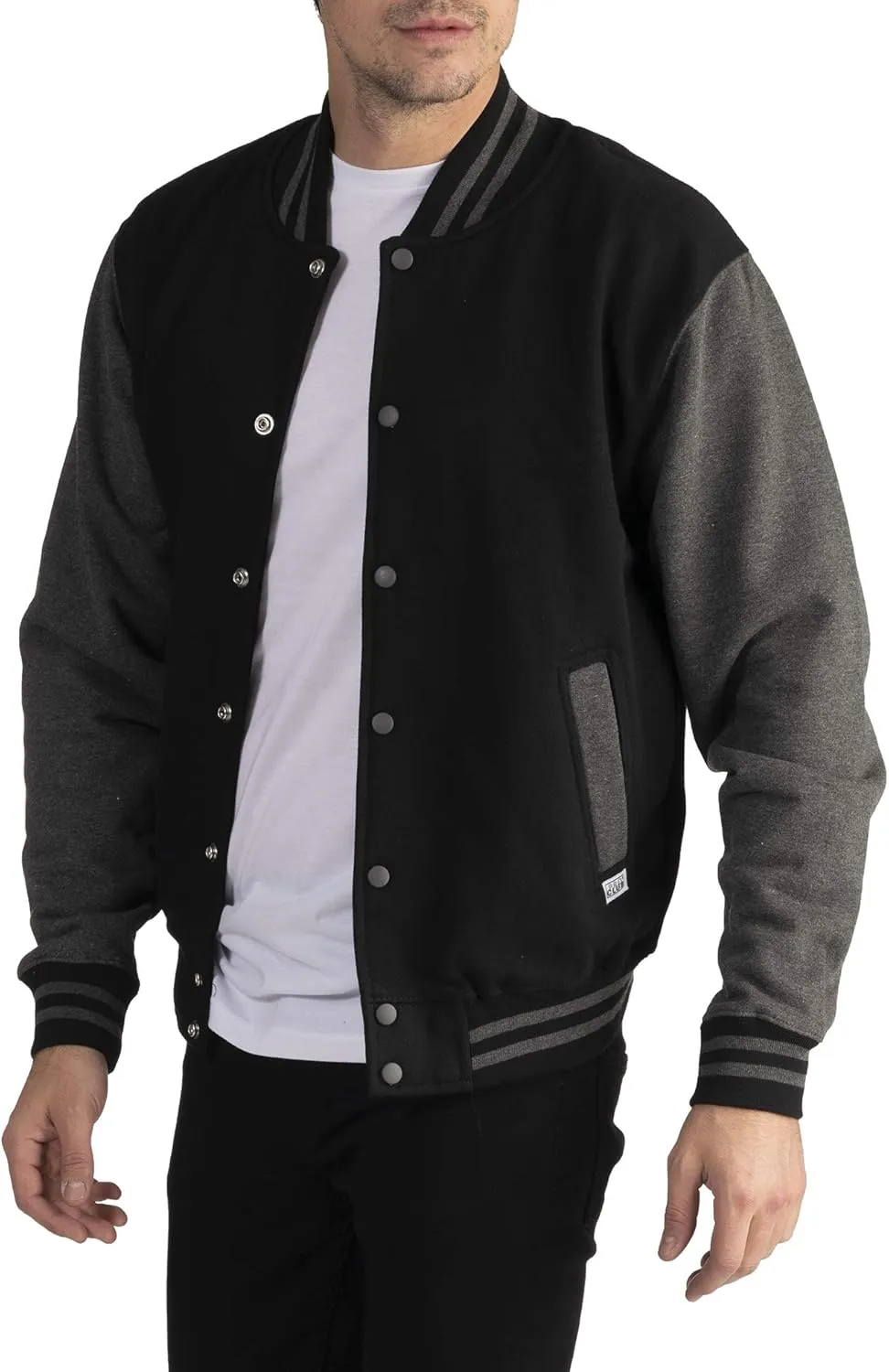Pro Club Men's Varsity Fleece Baseball Jacket