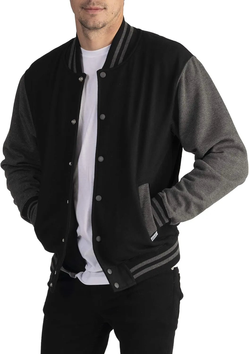 Pro Club Men's Varsity Fleece Baseball Jacket