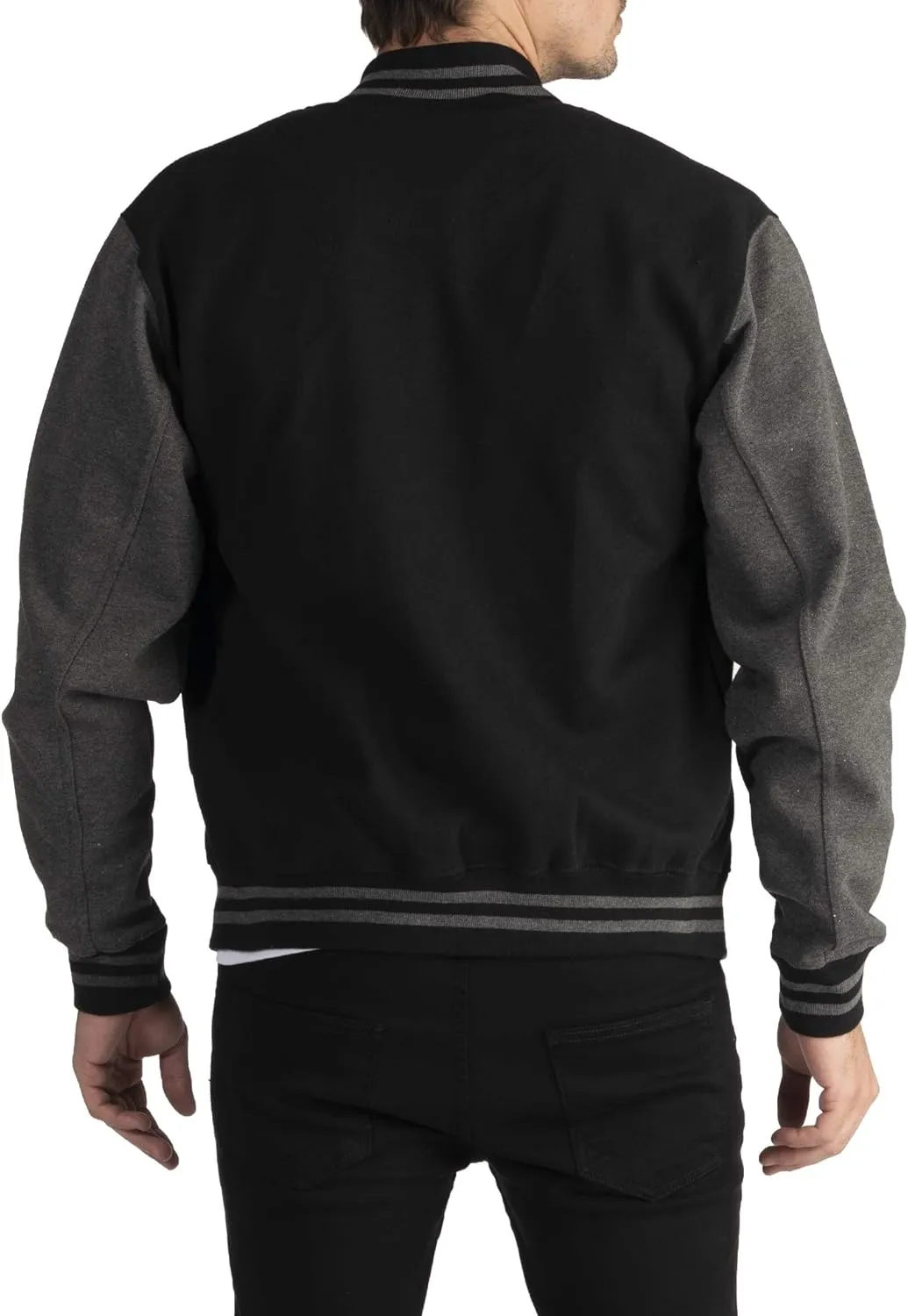 Pro Club Men's Varsity Fleece Baseball Jacket