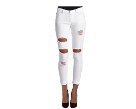 Ripped White jeans - The Bel Air