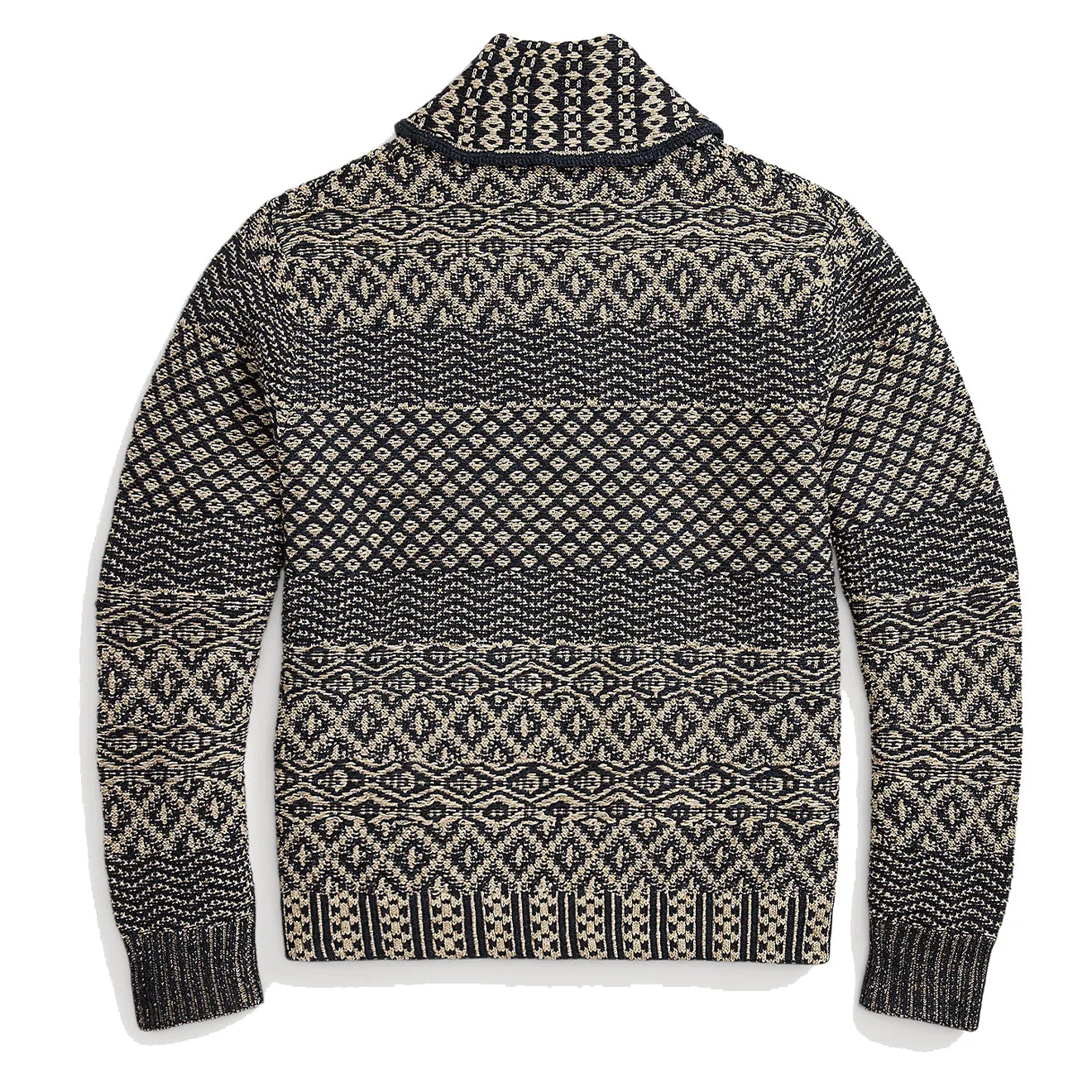 RRL by Ralph Lauren Cotton-Blend Shawl Cardigan Navy/Cream