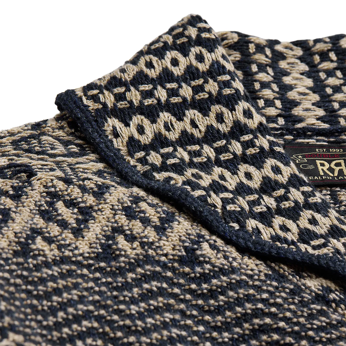 RRL by Ralph Lauren Cotton-Blend Shawl Cardigan Navy/Cream
