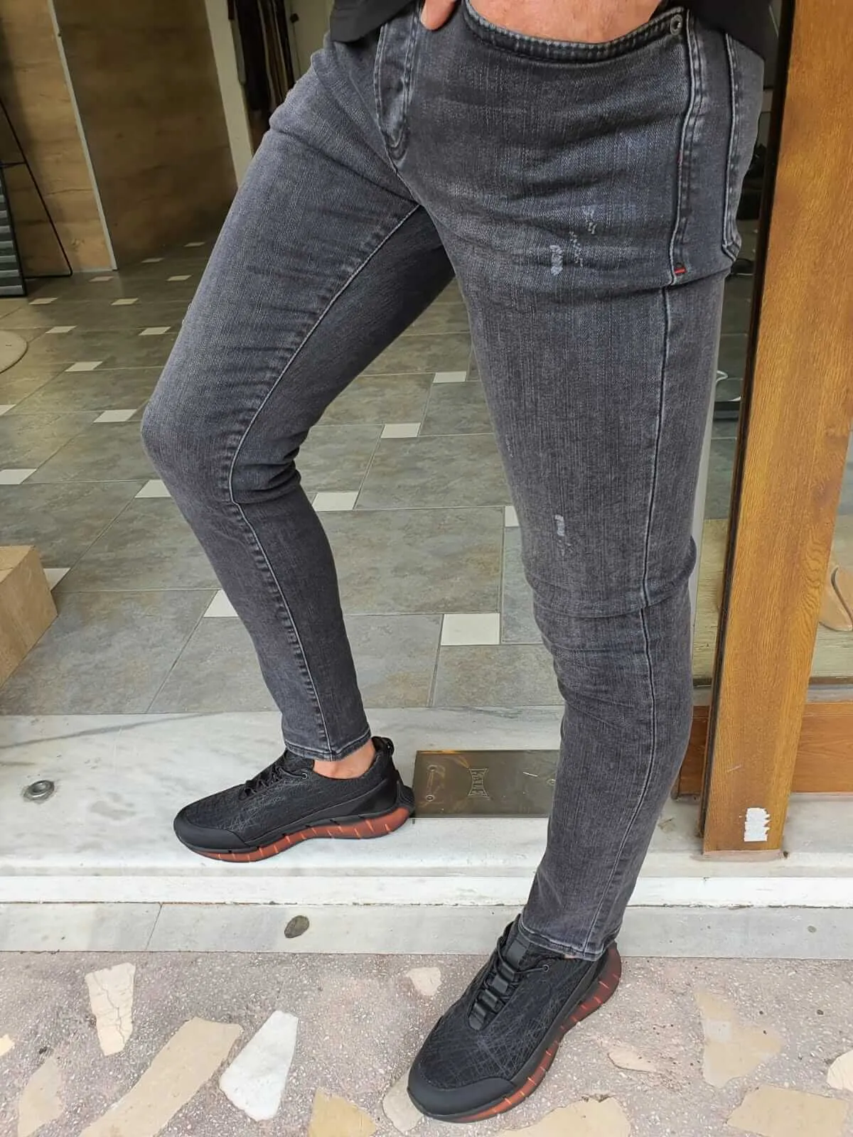 Smoked Ripped Jeans