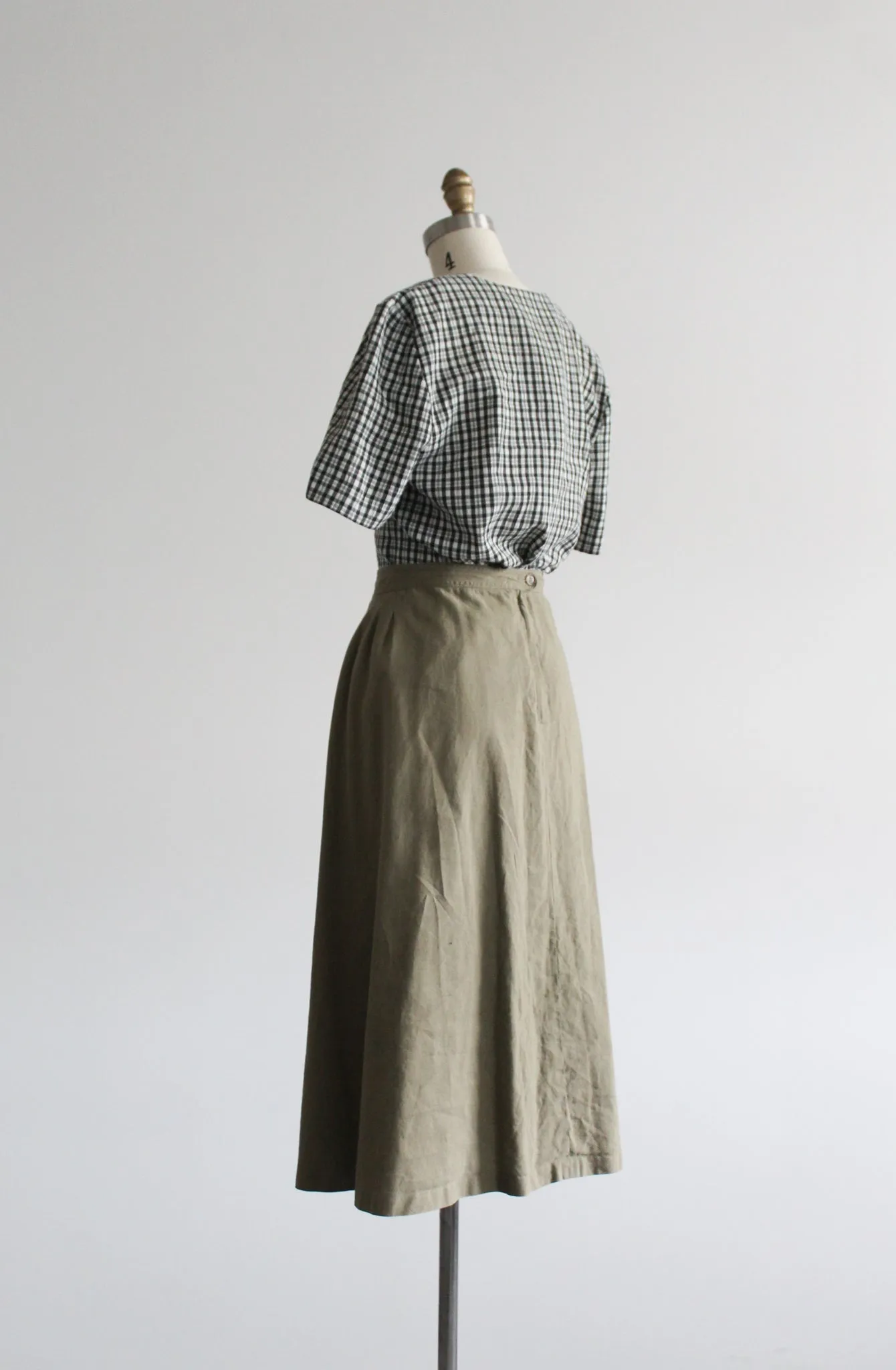 sorrento linen midi skirt