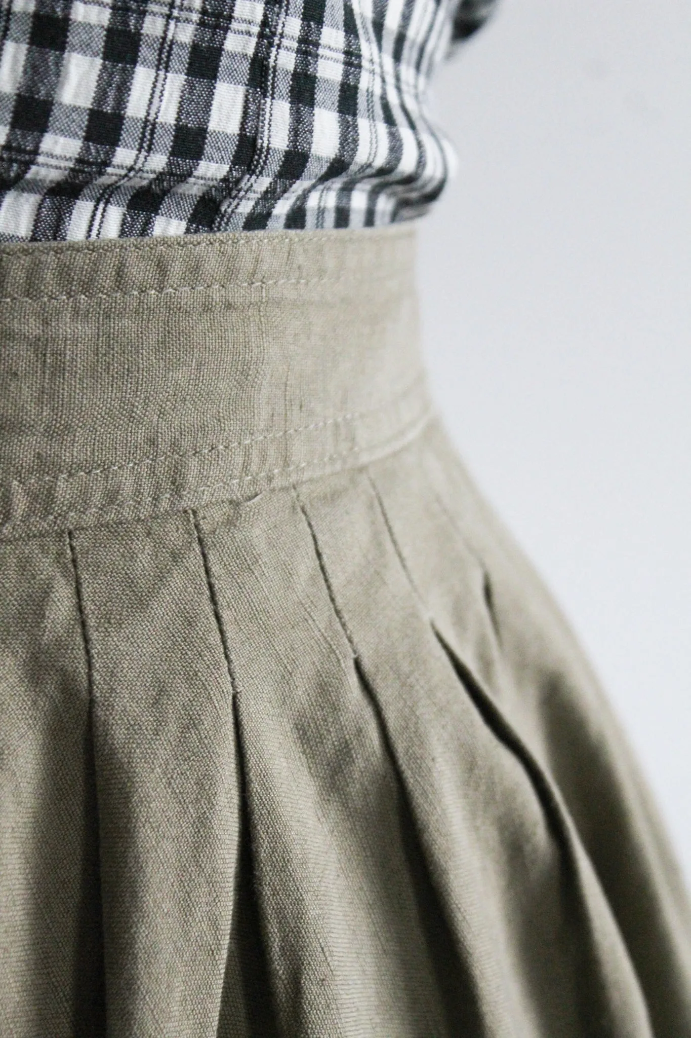 sorrento linen midi skirt