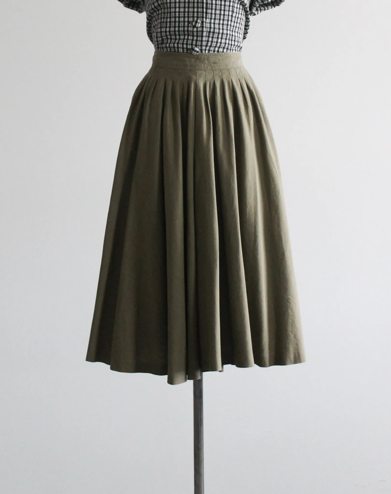 sorrento linen midi skirt