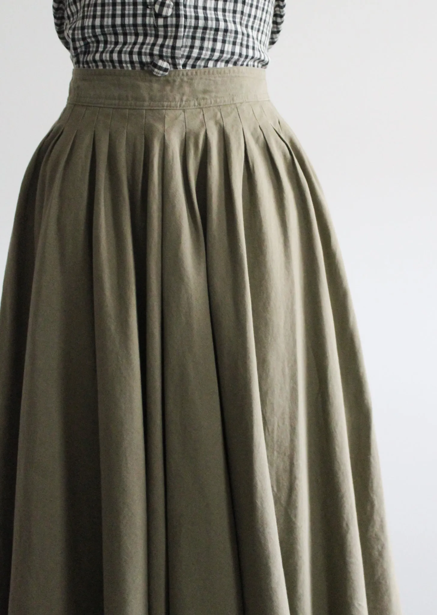 sorrento linen midi skirt