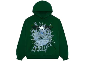 Sp5der Web Hoodie Hunter Green