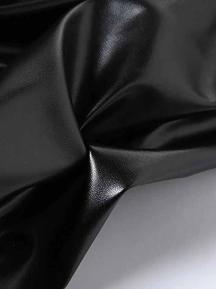 Stacked Pu Pants