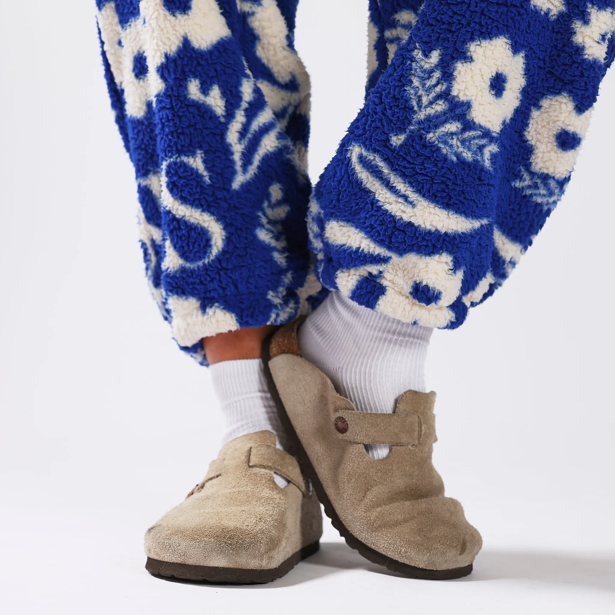 Unisex Society Fleece Overall Pants - Society Electric Blue