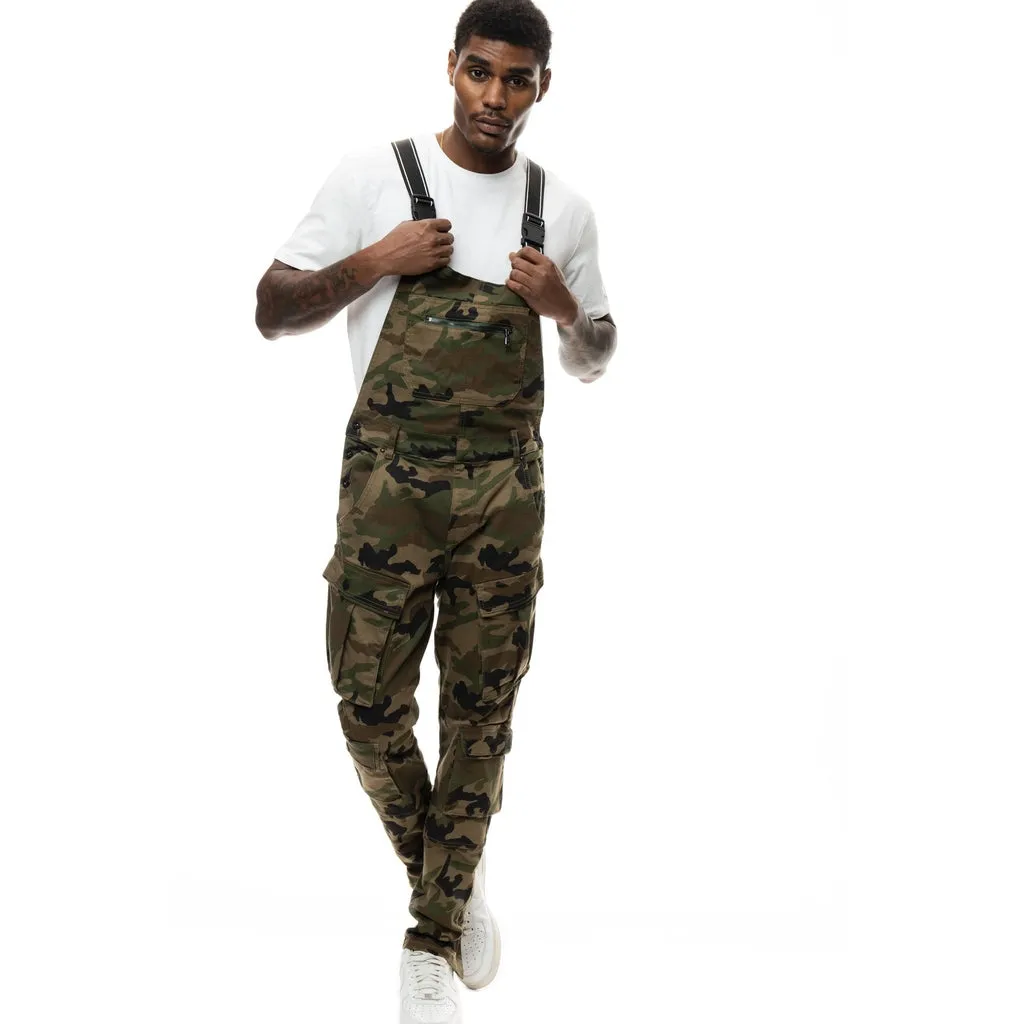 Utility Cargo Overalls - Wood Camo