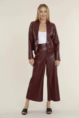 Vegan High Waist Wide Leg Pant