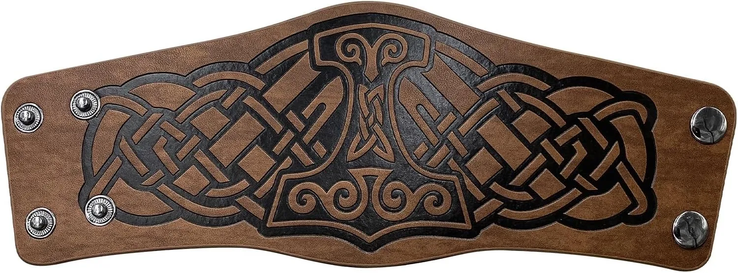 Viking Bracers Medieval Leather Bracers Embossed Dragon Leather Arm Armer Cuff Leather Gauntlet Wristband Gauntlet