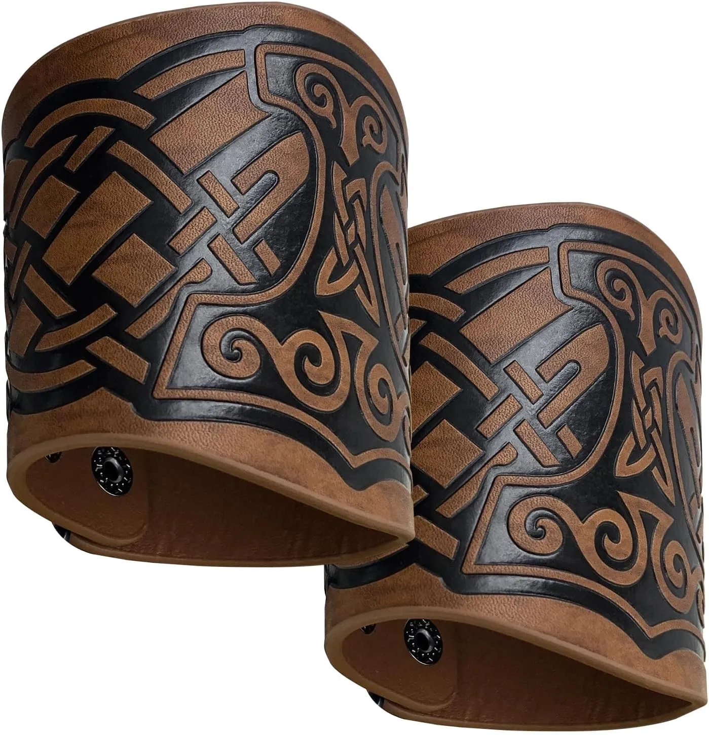 Viking Bracers Medieval Leather Bracers Embossed Dragon Leather Arm Armer Cuff Leather Gauntlet Wristband Gauntlet