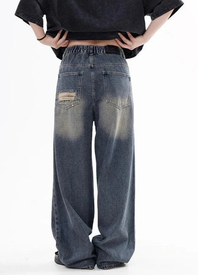 Washed Ripped Jeans