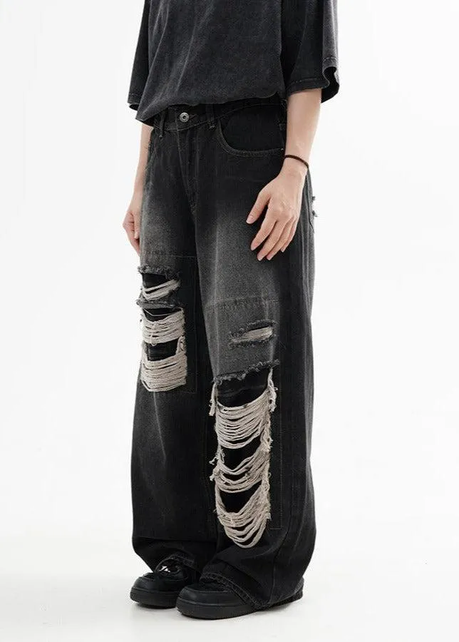 Washed Ripped Jeans