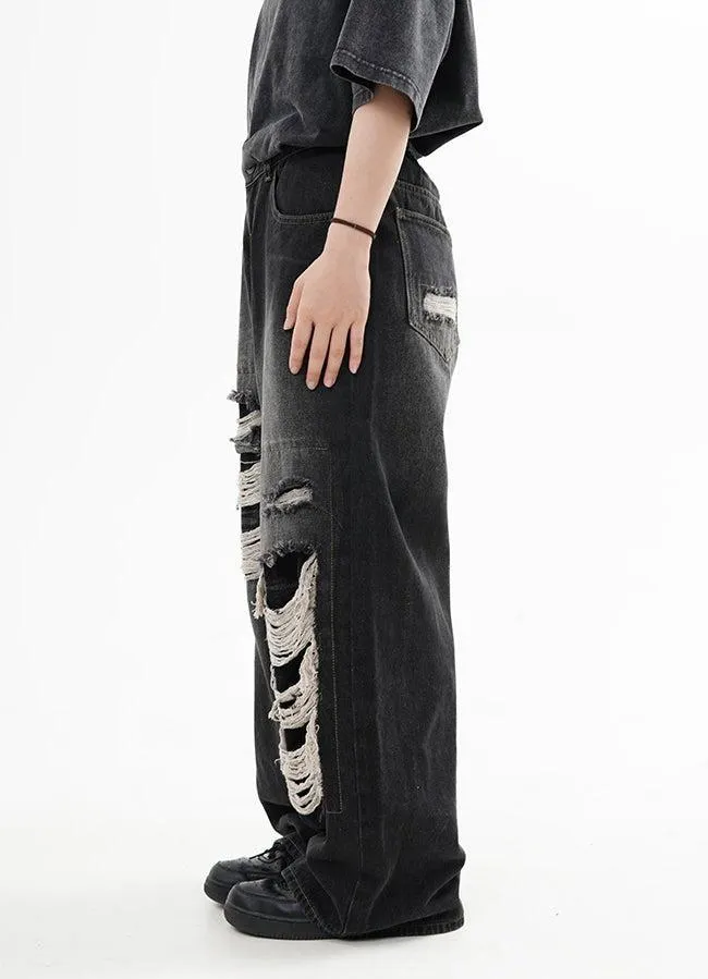 Washed Ripped Jeans