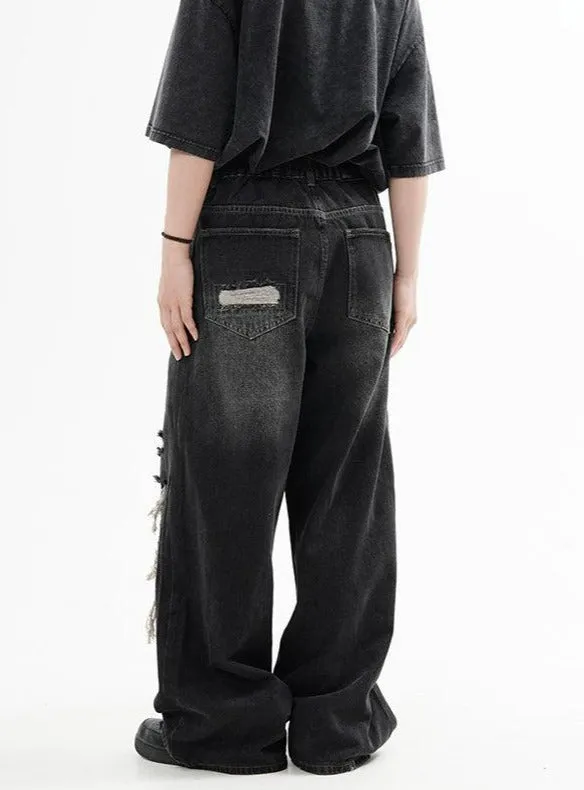 Washed Ripped Jeans