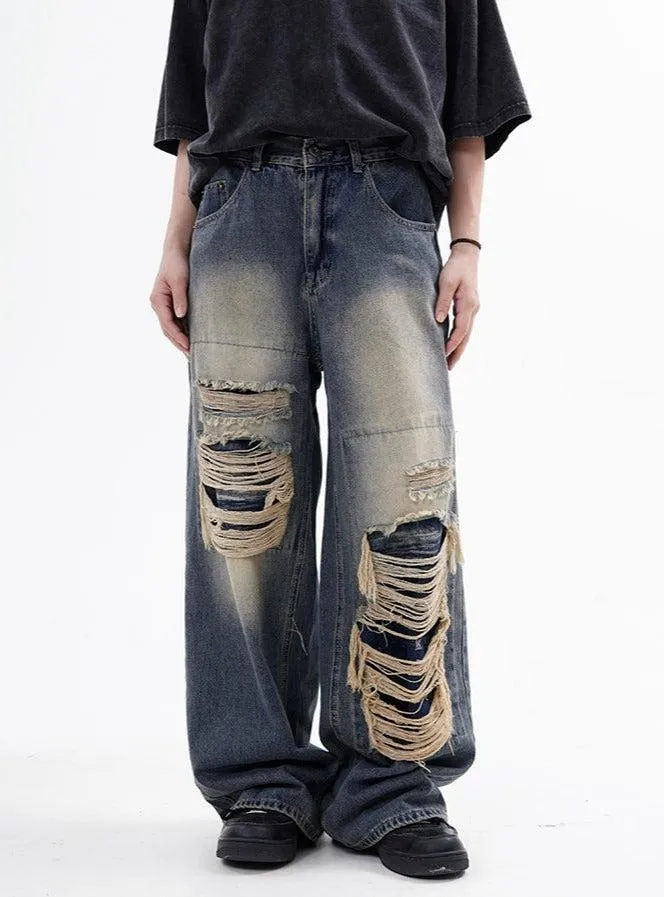 Washed Ripped Jeans