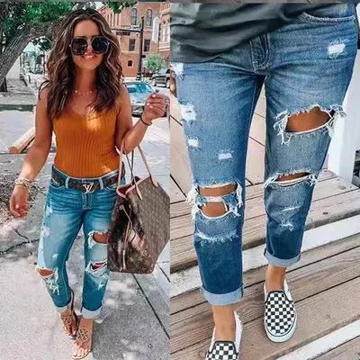 women Ripped jeans