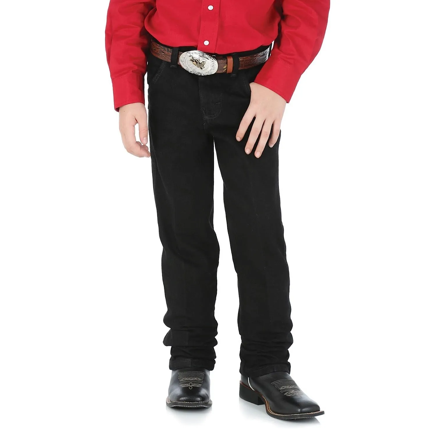 Wrangler Boys Original ProRodeo Jean Overdyed Black - 13MWBBKREG