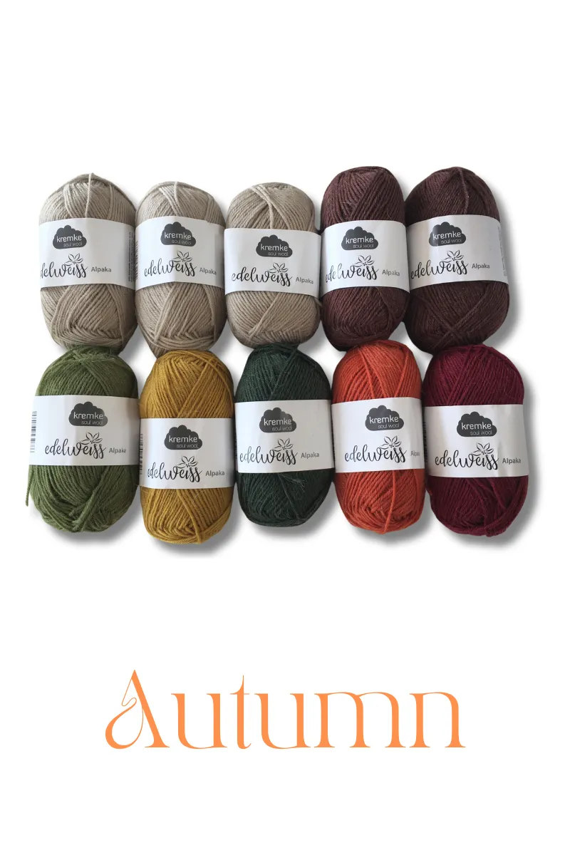 Yarn Bundles for Color Spell Shawl by Joji Locatelli in Kremke Soul Wool Edelweiss Alpaka 4-ply