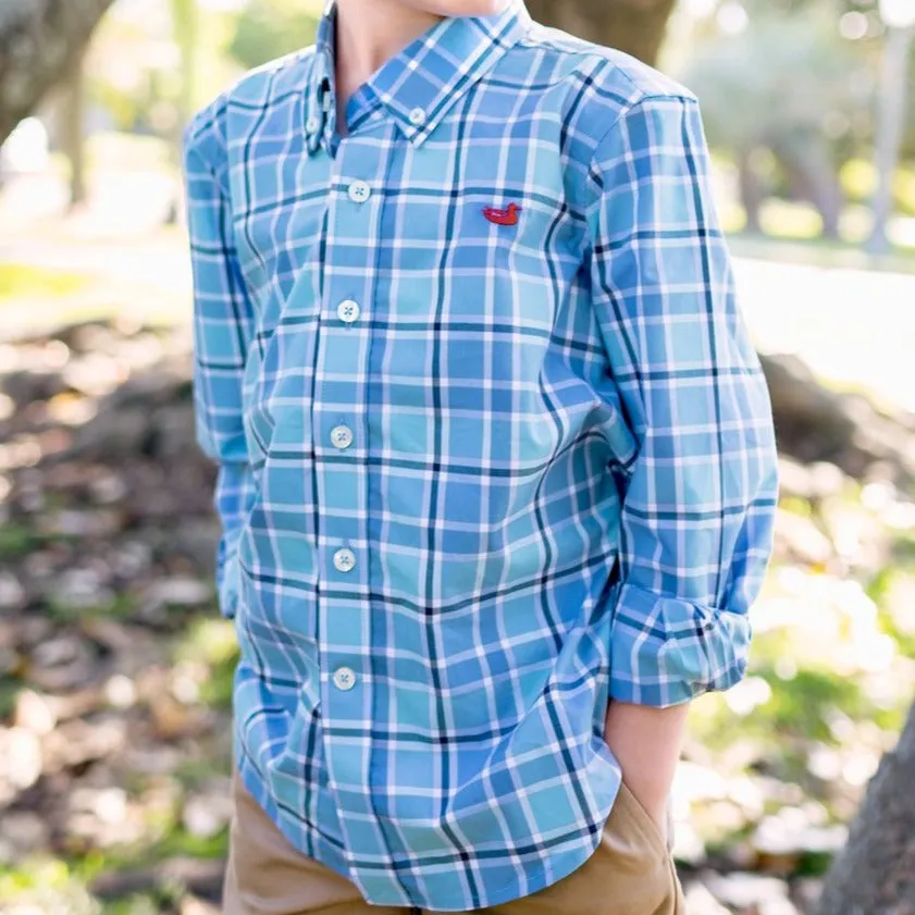Youth Brevard Plaid Dress Shirt