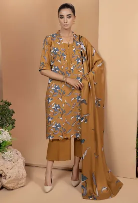 Zara By Humdum Unstitched 3 Piece Winter Collection'2024-D-08