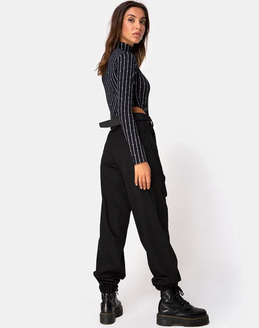 Zepani Bodice in Barbed Wire Black